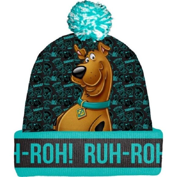 Warner Brothers Other - New Scooby Doo Ruh Roh Beanie Hat Adult Winter One Size NIP Cartoon Dog Shaggy